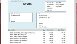 Design a HTML Invoice Form