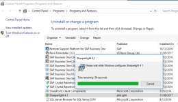 Uninstalling Sharperlight v4.1 or earlier versions when v4.6, v4.7 or higher will not install due to elements remaining