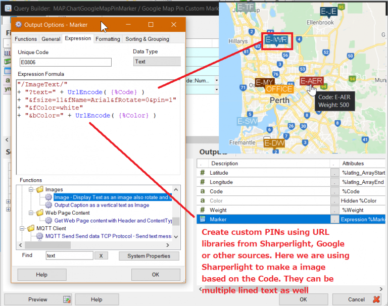 Chart - Google Maps - Pins and Heat maps - Sharperlight