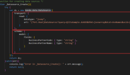KENDO DataSource object using a Published Report (Query)
