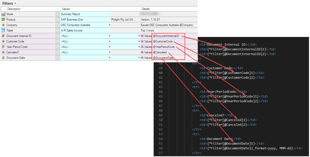 Control tag referring to the query's filter item - Sharperlight