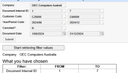 Control tag for retrieving the filter’s value from the report URL