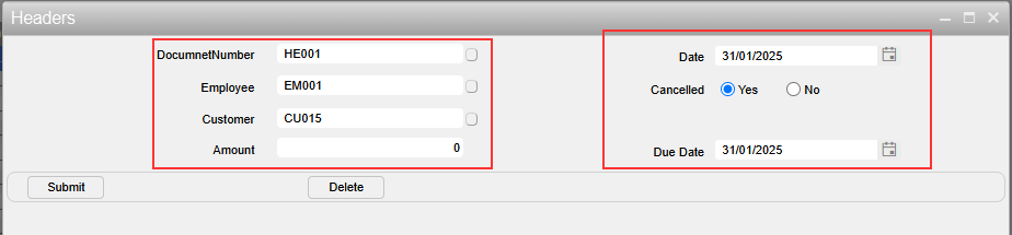 Customizing the Data Entry Form with DataModel - Sharperlight