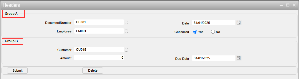 Customizing the Data Entry Form with DataModel - Sharperlight