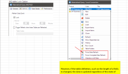 Lock option in Materialized Query