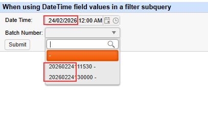 When using a DateTime filter value in a filter subquery - Sharperlight
